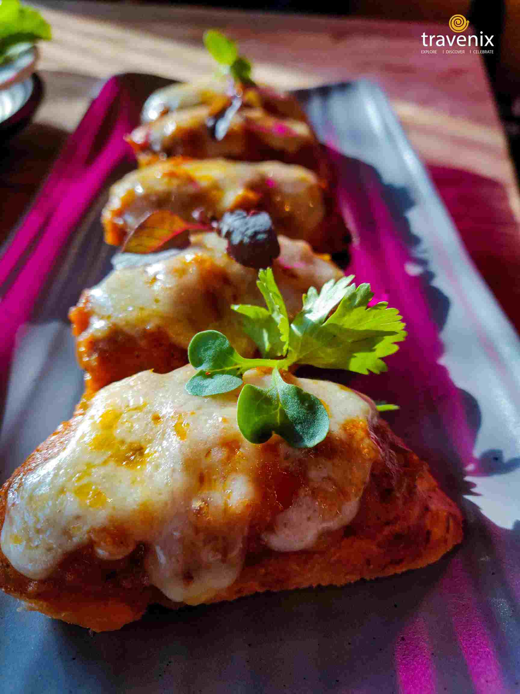 Pav Bhaji Bruschetta