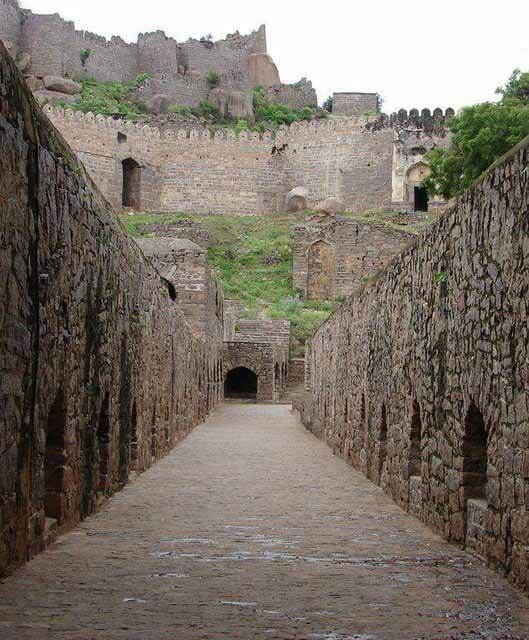 Well planned system at Golconda Fort