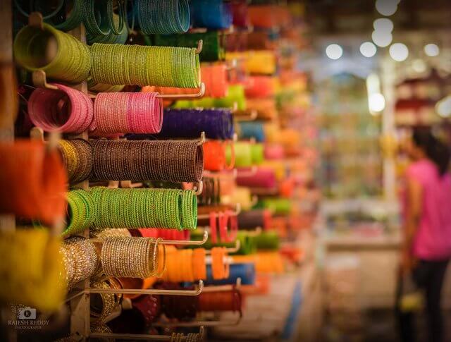 Laad Bazaar Hyderabad at night