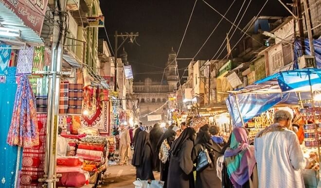 Night market in hyderabad