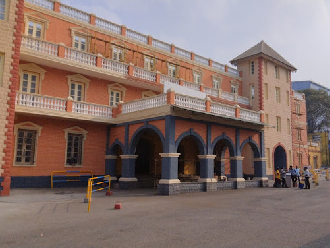 Railway station set at Ramoji Film city in Hyderabad