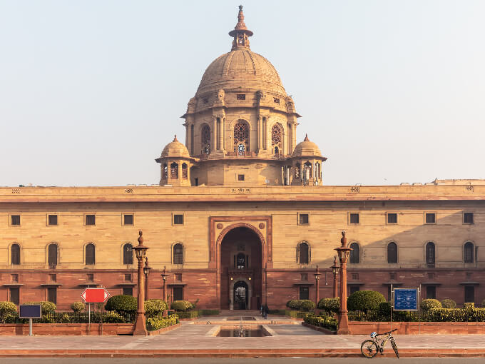 Rashtrapati Bhavan in Delhi