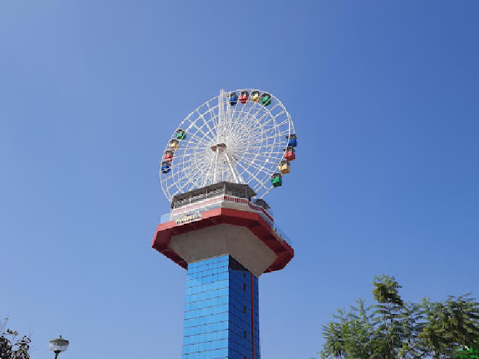 Sky wheel at Wonderla in Hyderabad