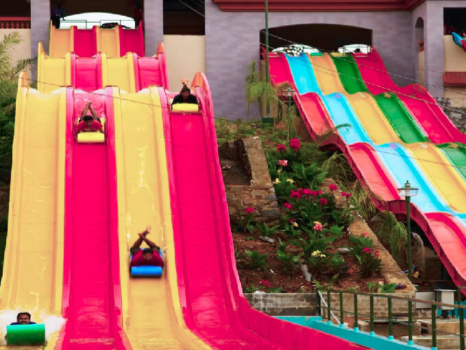 Uphill racers at Wonderla in Hyderabad